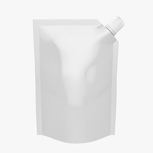 Spout Pouch Soft Bag Corner Fill High Poly 3D