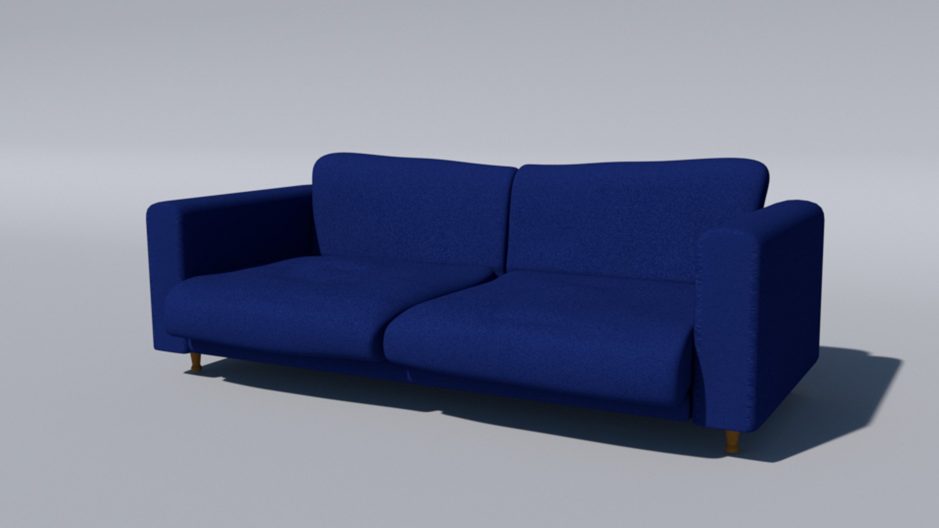 3d model couch blue