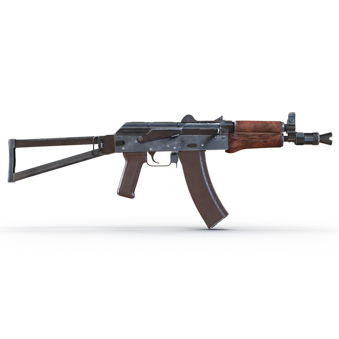 Assault Rifle AKS 74U 3D model preview