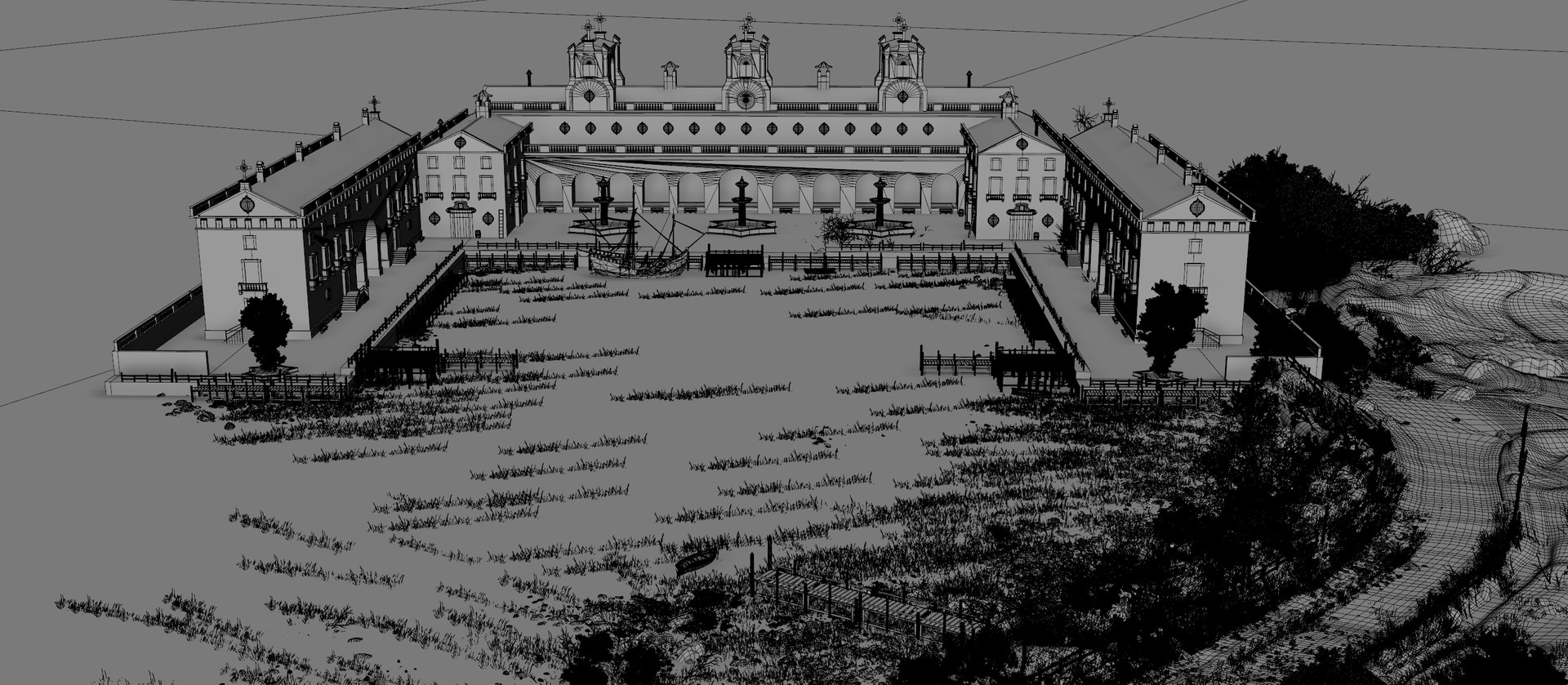 3D Ancient Villa Environment model https://p.turbosquid.com/ts-thumb/wS/08Ozj6/EZ/villaland14/jpg/1748295368/1920x1080/fit_q87/f24da40160db993840002245daa7fa718621cff7/villaland14.jpg