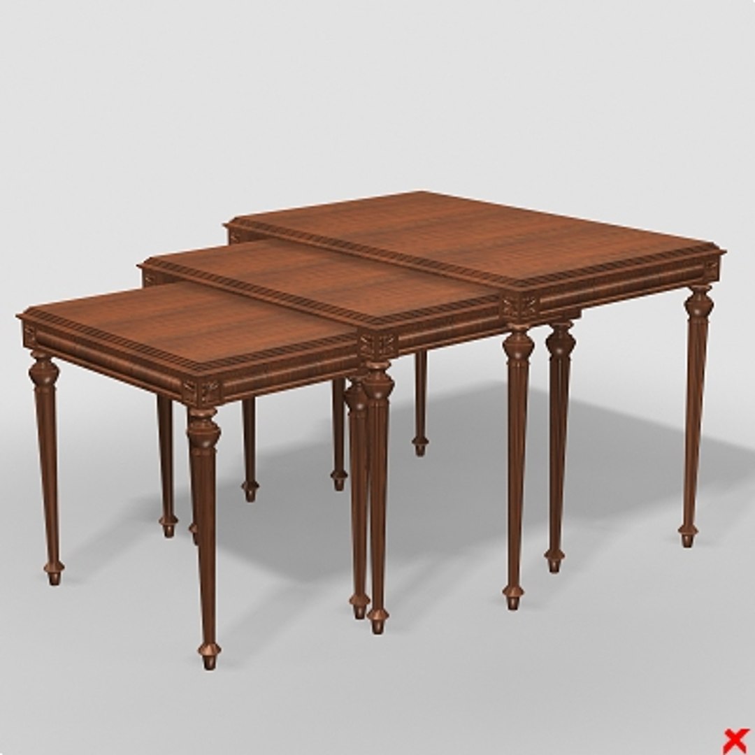 Table Nesting 3d Model