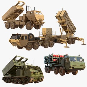 3D model Multiple Launch Rocket Systems Collection