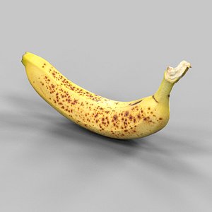 photorealistic banana 3d obj