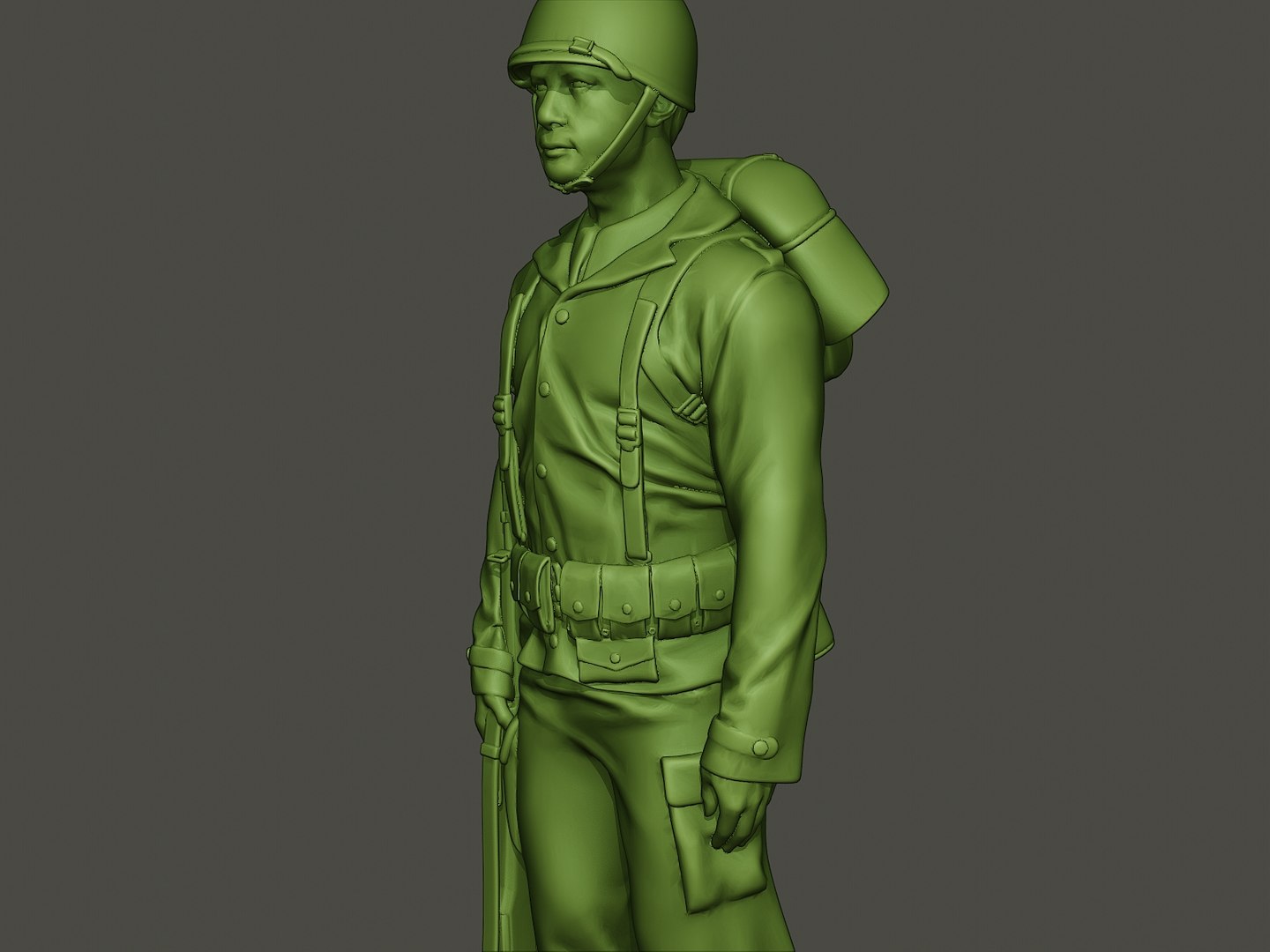 Free American Soldier Ww2 Stand 3D Model - TurboSquid 1439322