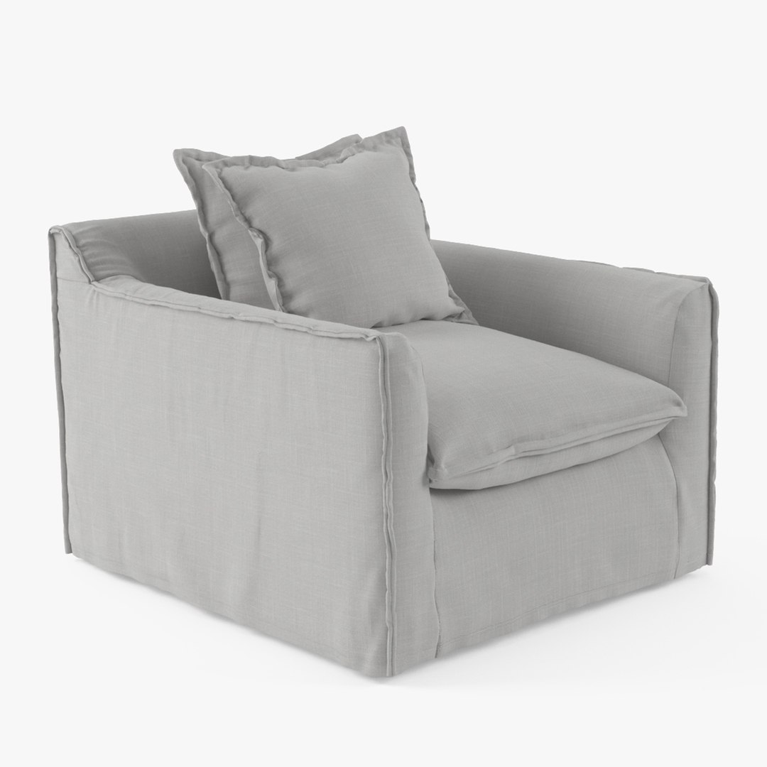 3D palermoarmchairvray model TurboSquid 2038953