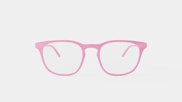 Semper Pink Glasses 3D