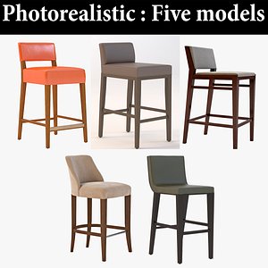 stool bar realistic 3D