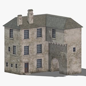 Castle Medieval Middle Ages 06 Low Poly PBR Realistic model