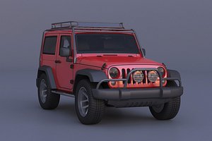 jeep wrangler suv ar 3D