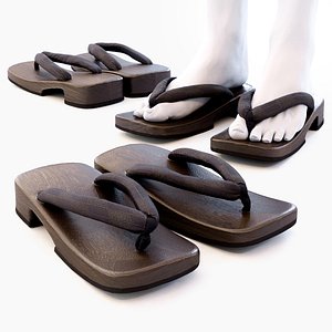 Ukon Geta Set for Men - Japanese Wooden Clogs