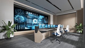 control room 3D model