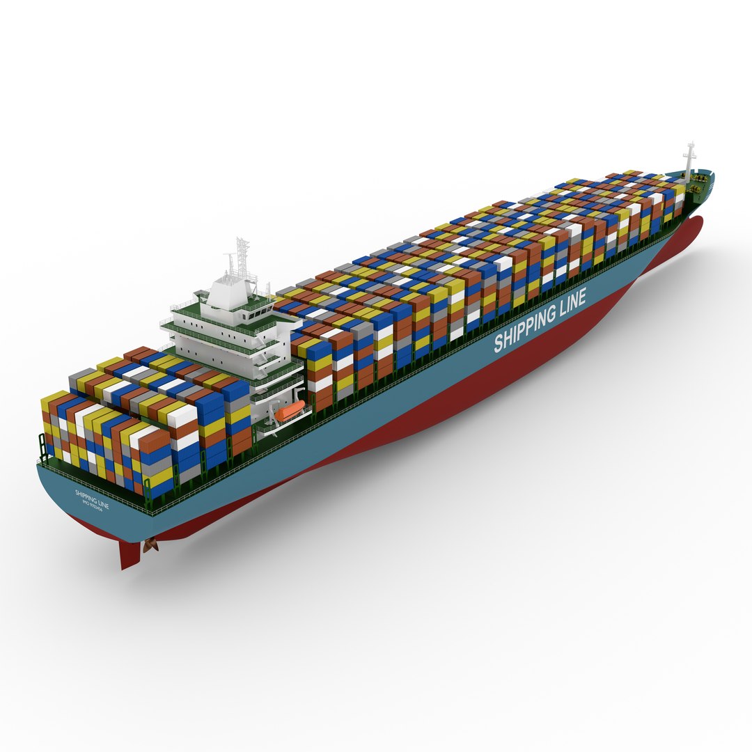 Container Ship 3D - TurboSquid 2112134