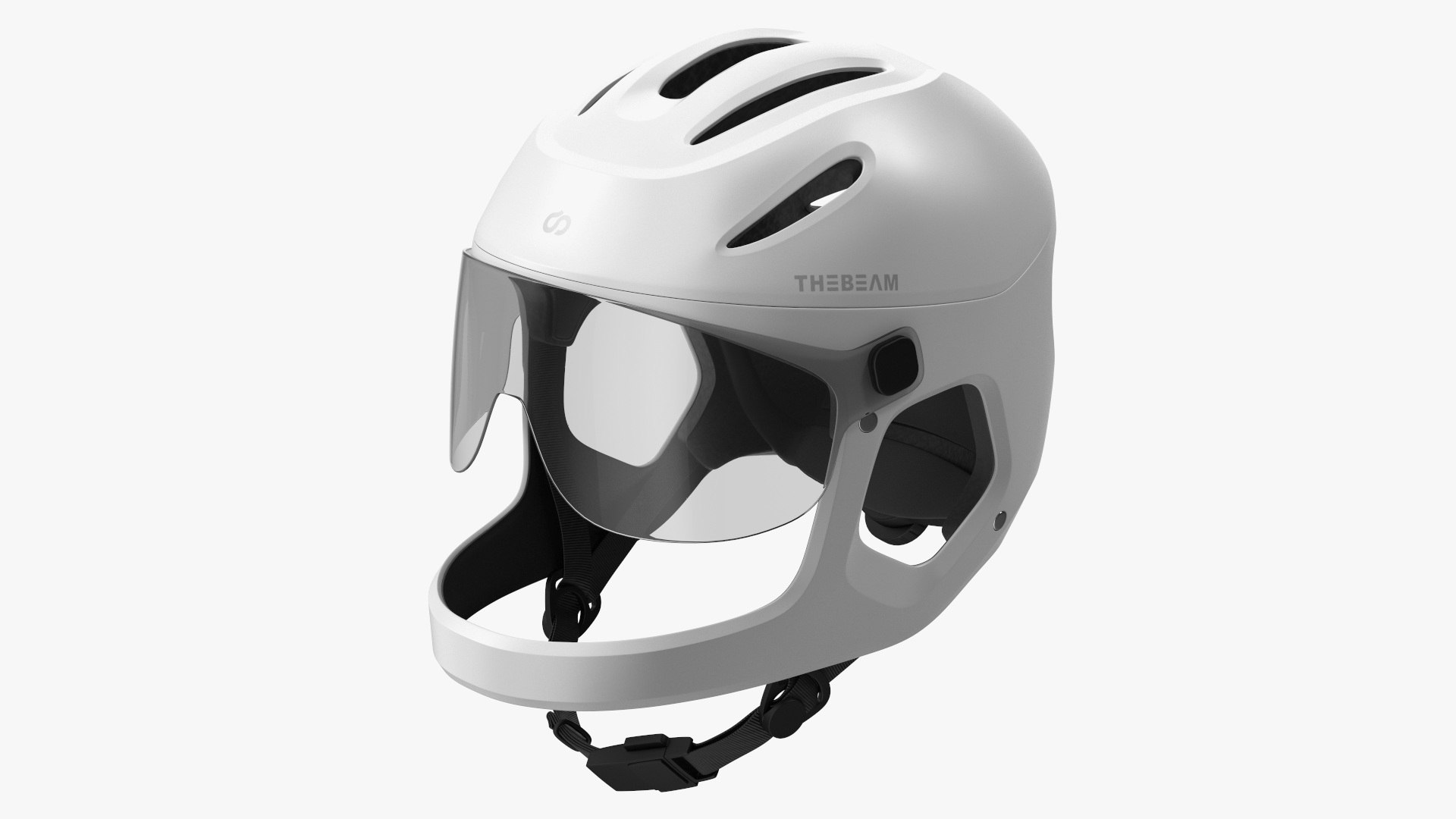 Cycling Helmet for E-bike Virgo White 3D model preview