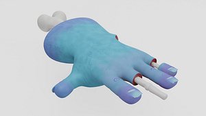 Zombie Hand Rigged 3D model