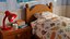 Quarto infantil com desenho animado