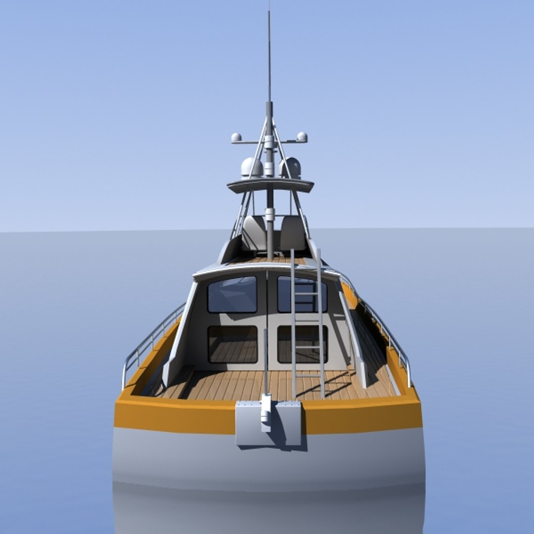3d Sportfishing Boat Model