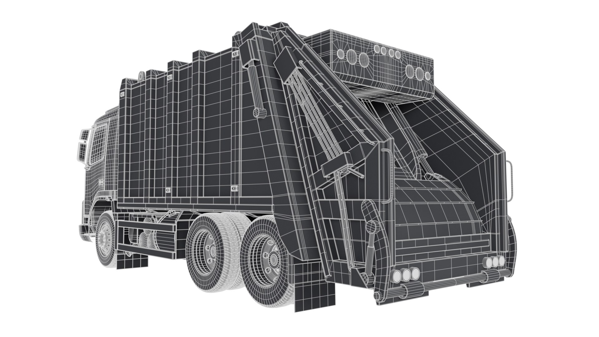Generic Sanitation Garbage Truck 3D model https://p.turbosquid.com/ts-thumb/wS/tg45jp/d9/wire4/jpg/1764081330/1920x1080/fit_q87/a307d8da5b22f2b405abd50e4efe0881af150632/wire4.jpg