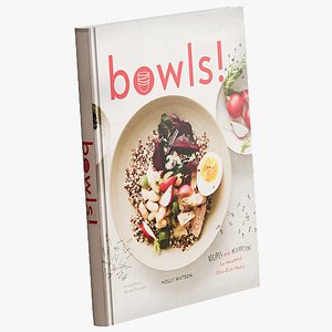realistic bowls cookbook 3D model