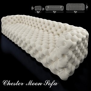 baxter chester moon sofa 3D model