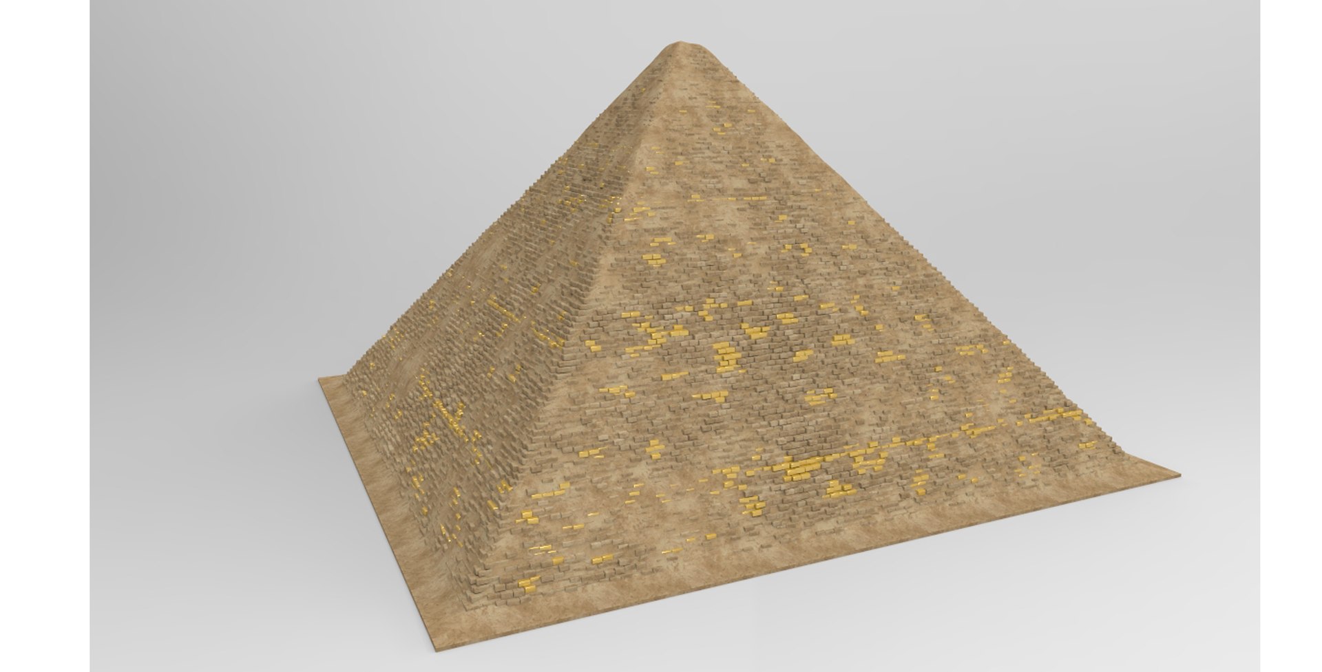 3D The Great Pyramid -Kheops Khufu Pyramid - TurboSquid 2401387