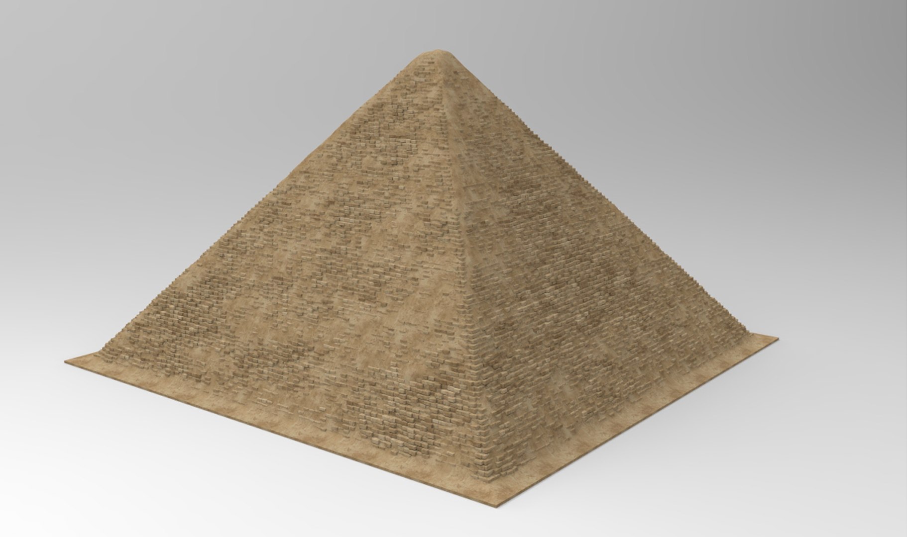 3D The Great Pyramid -Kheops Khufu Pyramid - TurboSquid 2401387