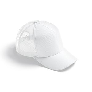 3D White Trucker Hat - sport mesh baseball cap