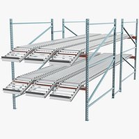 Warehouse Multiple Stage Conveyor Rack