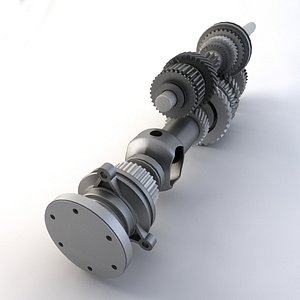 Differential with bearing and bevel gears 3D model - TurboSquid 1802558