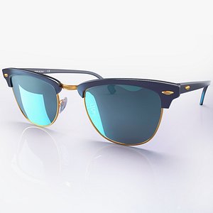 sunglasses ban clubmaster rb3016 3d max