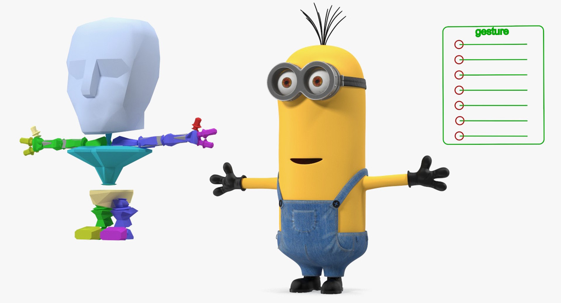 3D rigged minions model - TurboSquid 1427146
