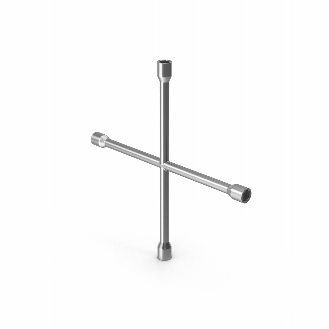 3D Wheel Cross Wrench TurboSquid 1981993