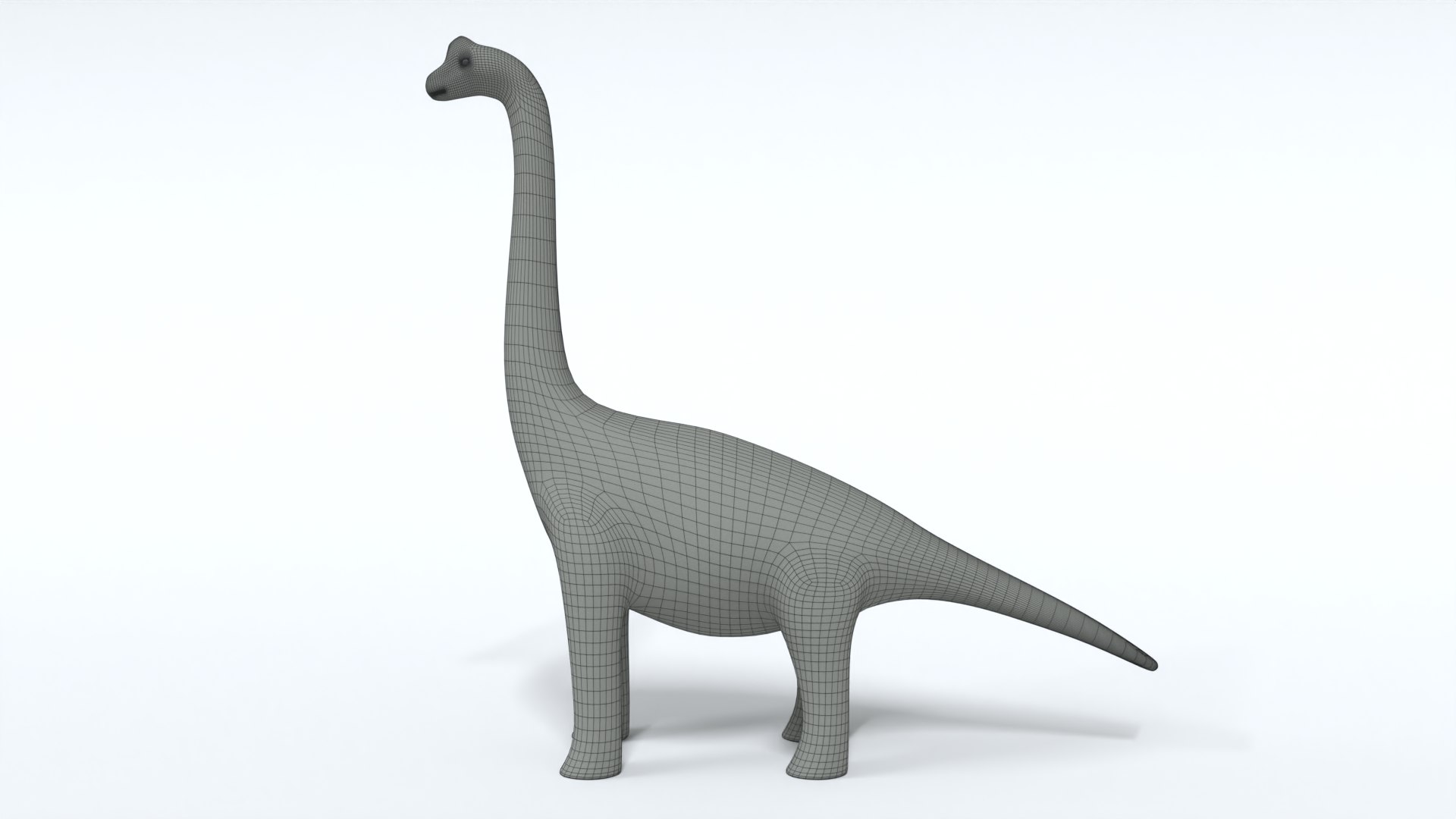 Cartoon Brachiosaurus Dinosaur 3D Model - TurboSquid 1670446
