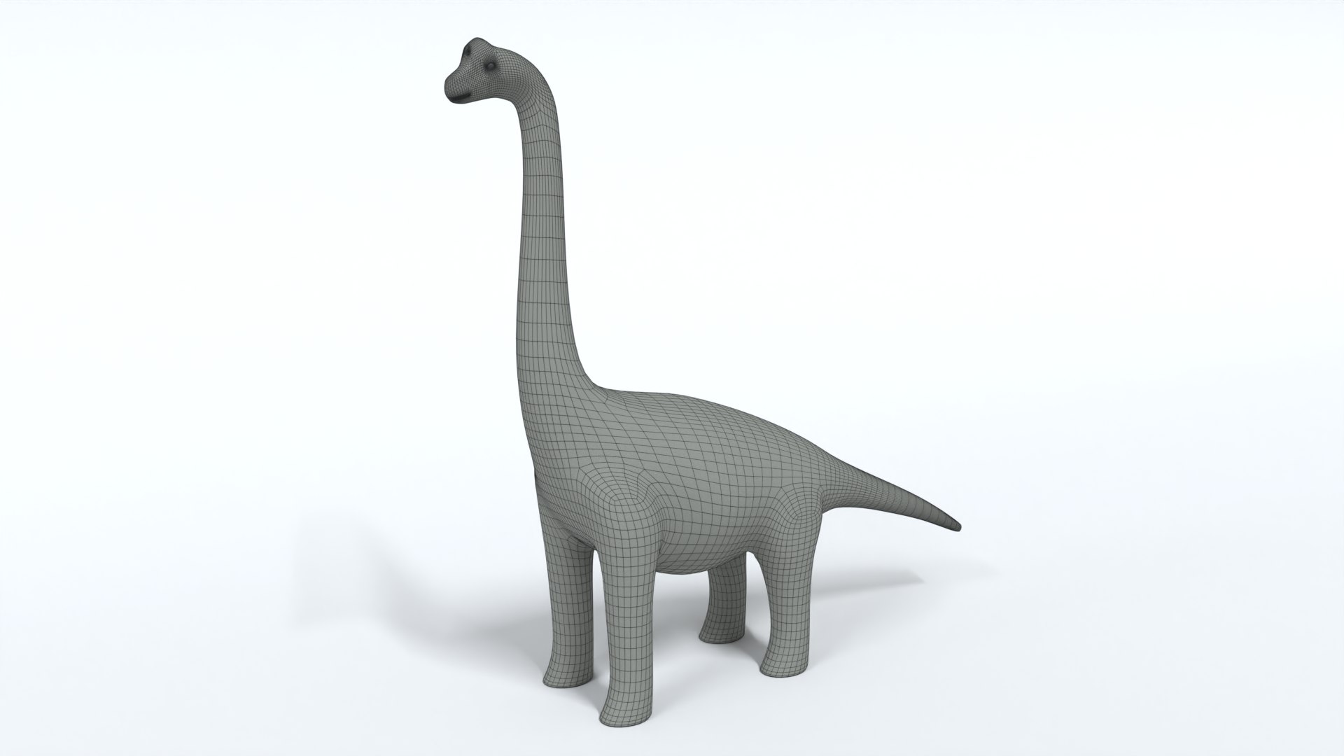 Cartoon Brachiosaurus Dinosaur 3D Model - TurboSquid 1670446