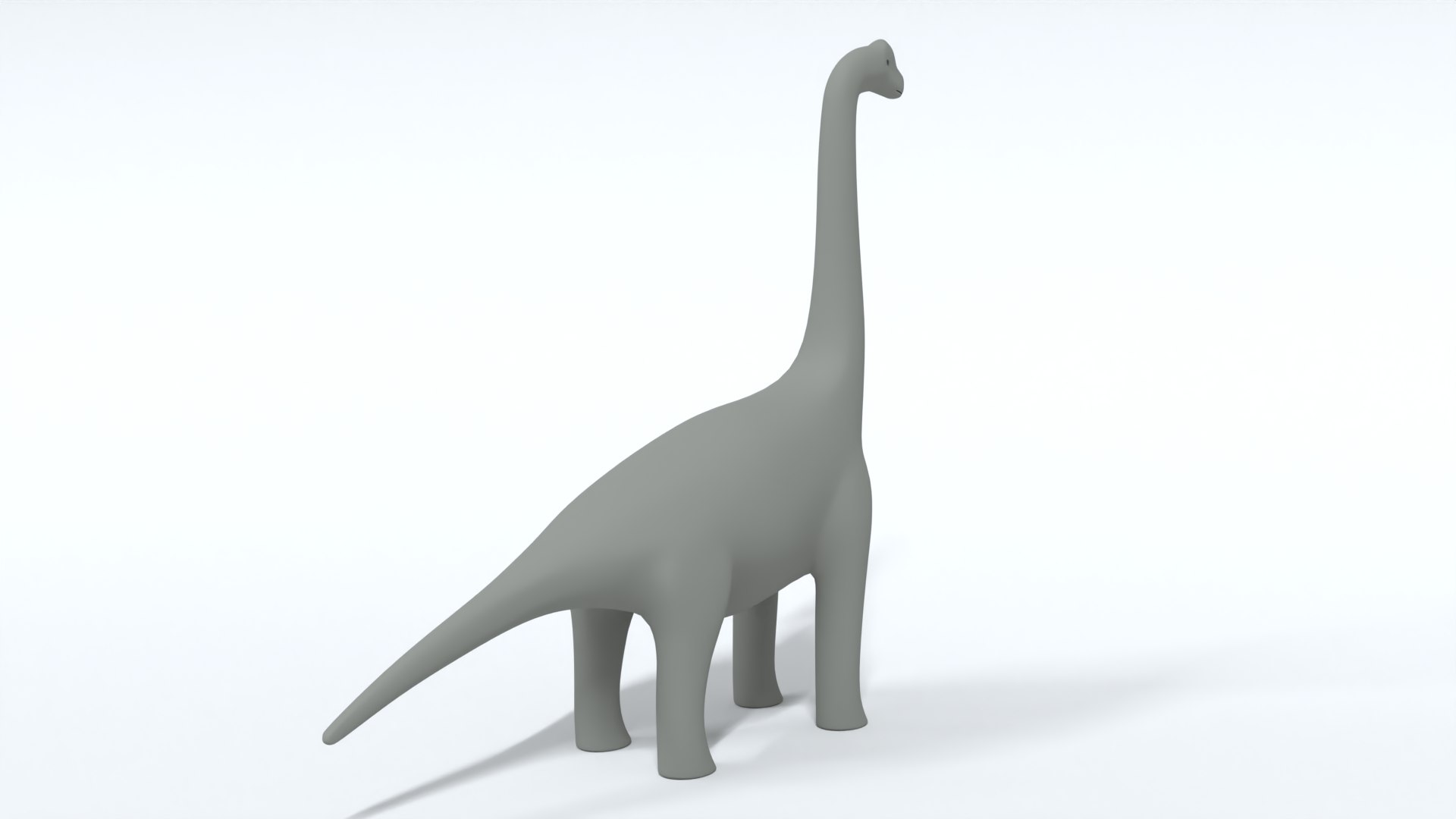Cartoon Brachiosaurus Dinosaur 3D Model - TurboSquid 1670446