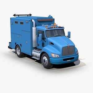 3D model Kenworth T370 2015 Utility truck s01