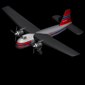 bristol freighter cargo plane 3D model