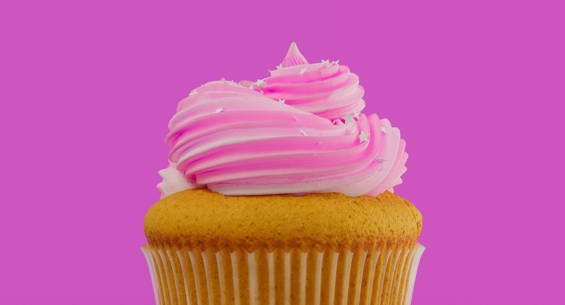 Pink Cupcake Food Dessert 3D TurboSquid 1555162