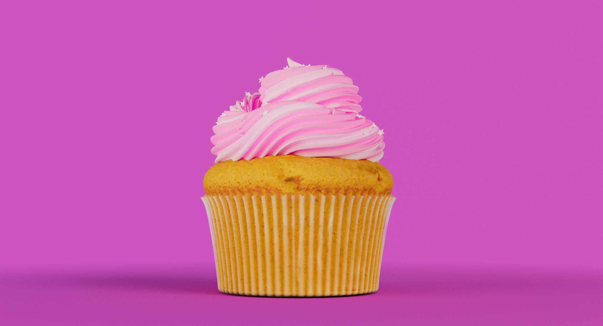 Pink Cupcake Food Dessert 3D TurboSquid 1555162