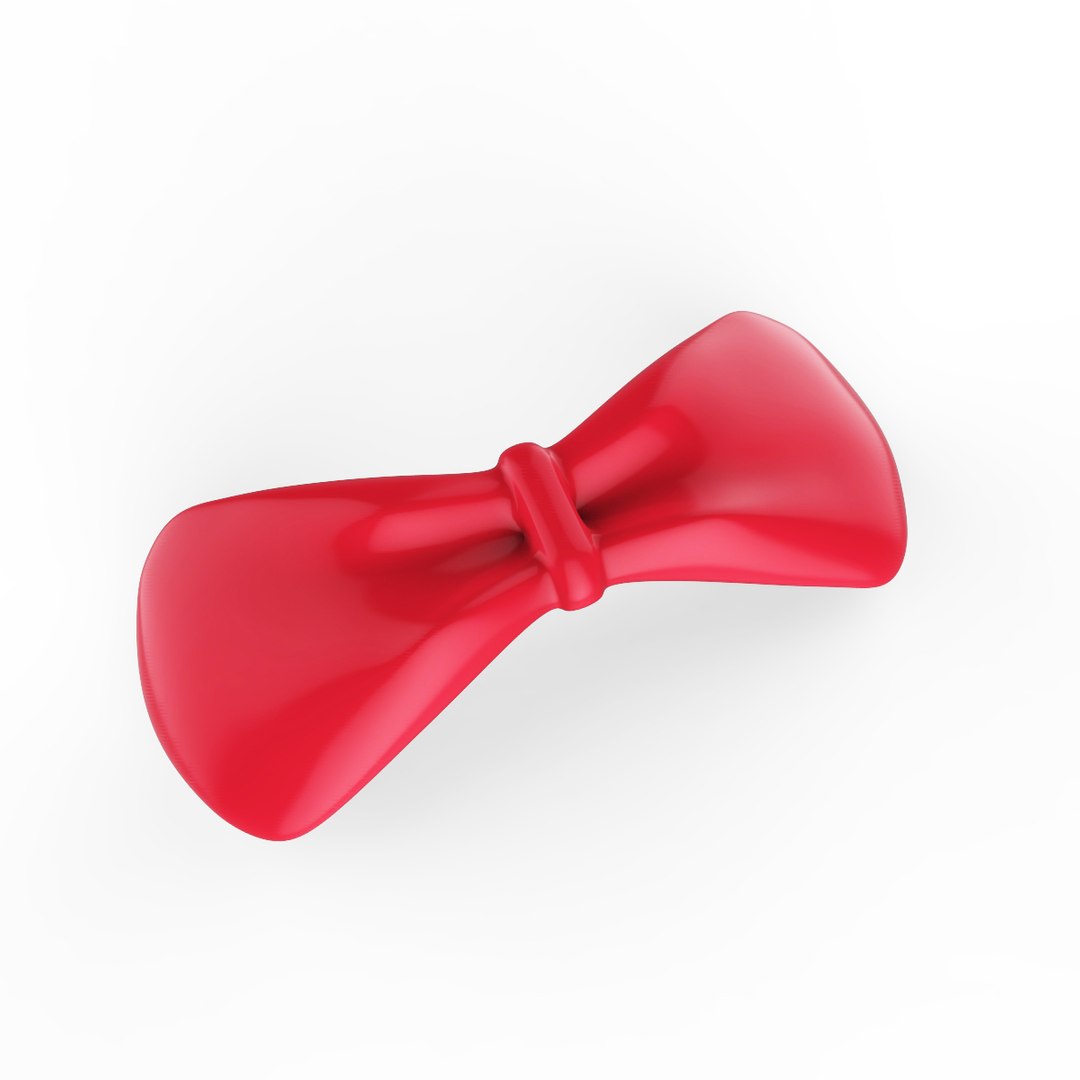 3d haiclip bow tie