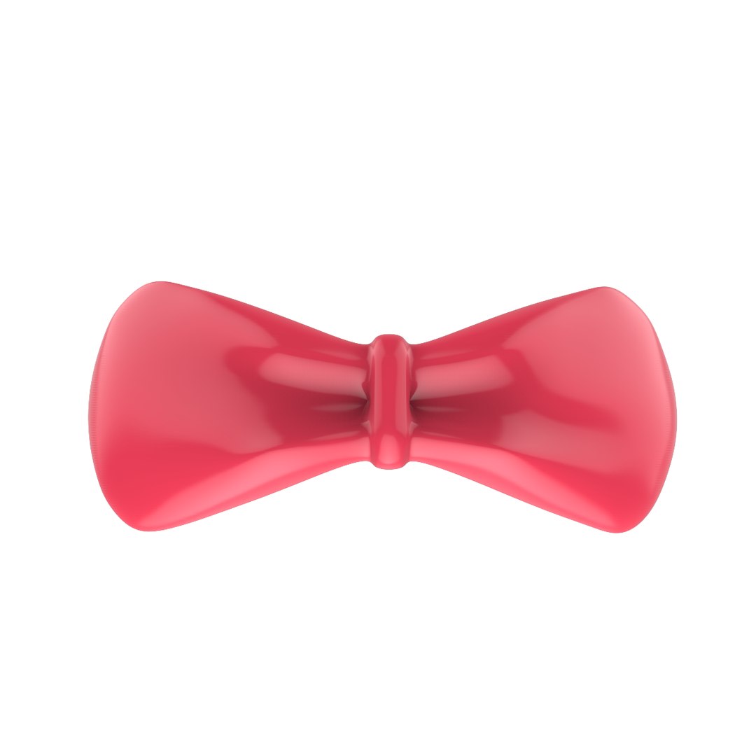 3d haiclip bow tie