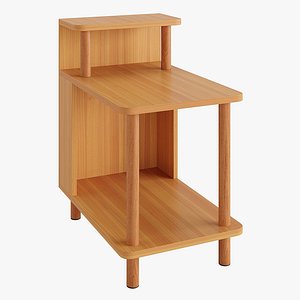 3D Litfad - Modern Solid Wood Nightstand model