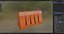 Plastic Barrier 3D model