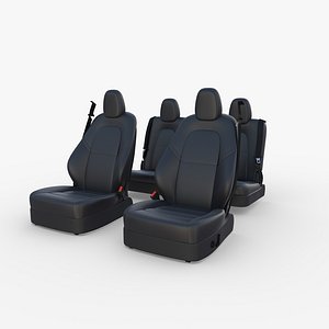 tesla y seats 3D model