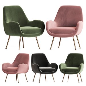 moby accent chair 3D model