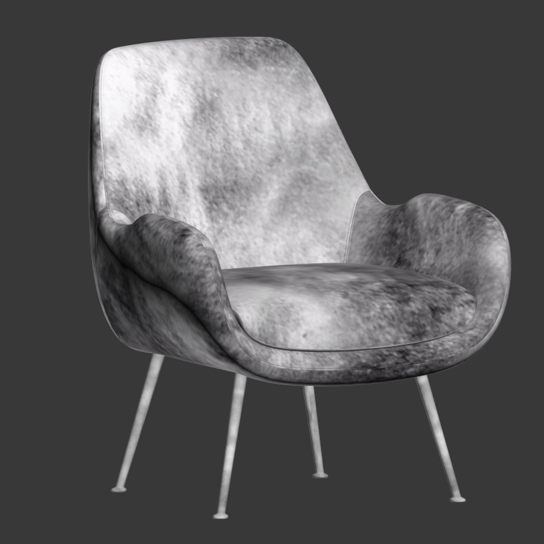 Moby accent chair 3D model TurboSquid 1547782