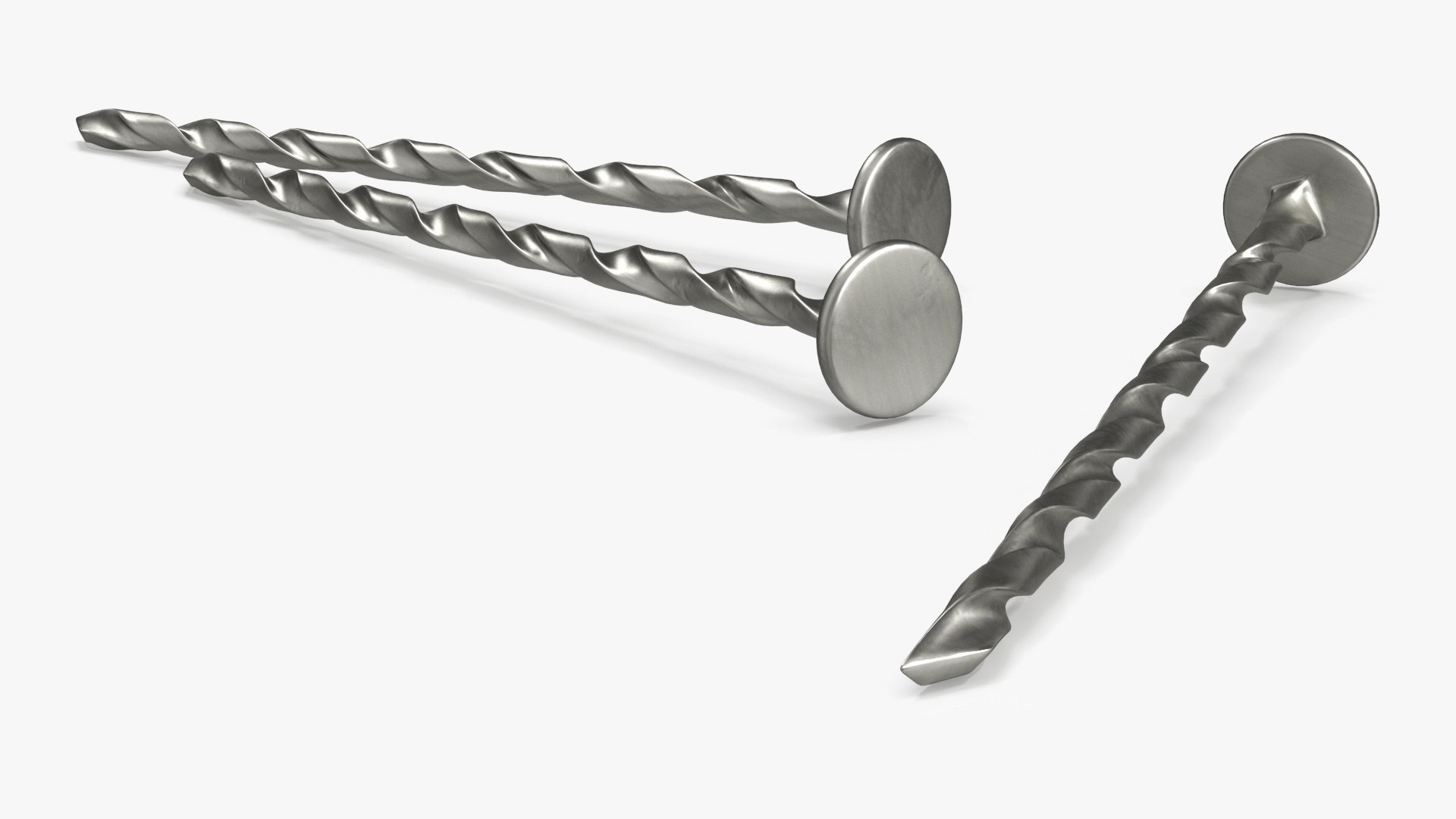 Spiral Shank Nails 3D Model TurboSquid 2059849