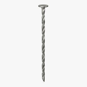 Spiral Shank Nails 3D model