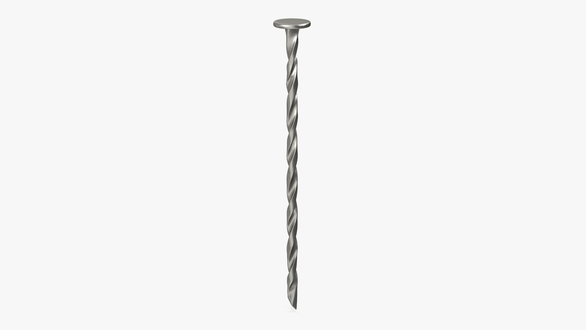 Spiral Shank Nails 3D model preview