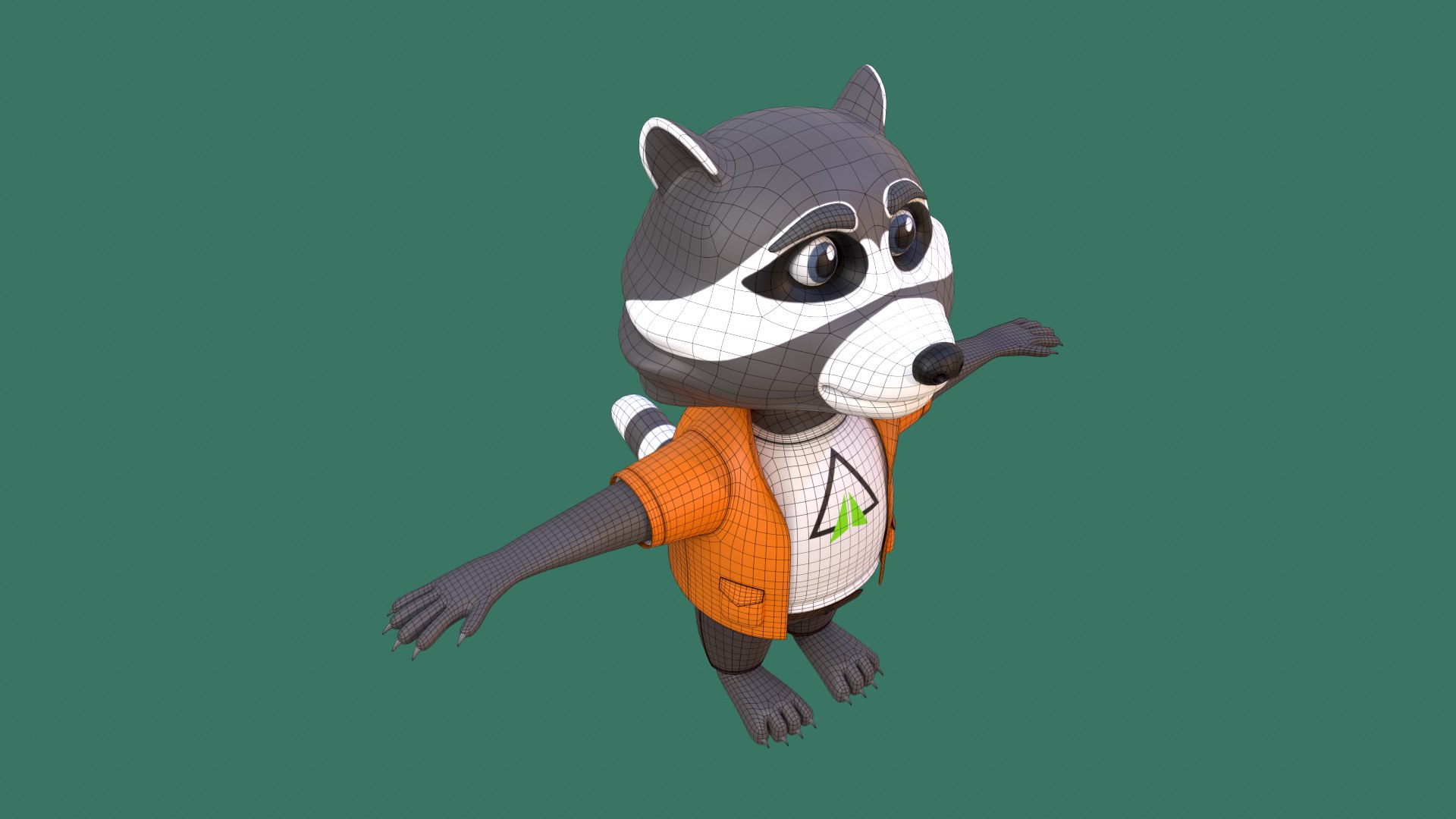 Cartoon Raccoon In Clothes 3D Model - TurboSquid 2255522