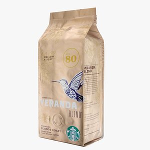 3d starbucks coffee packaging model